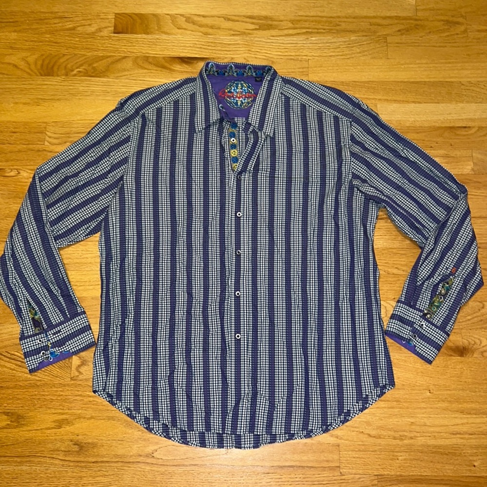 Robert graham button down sports shirt